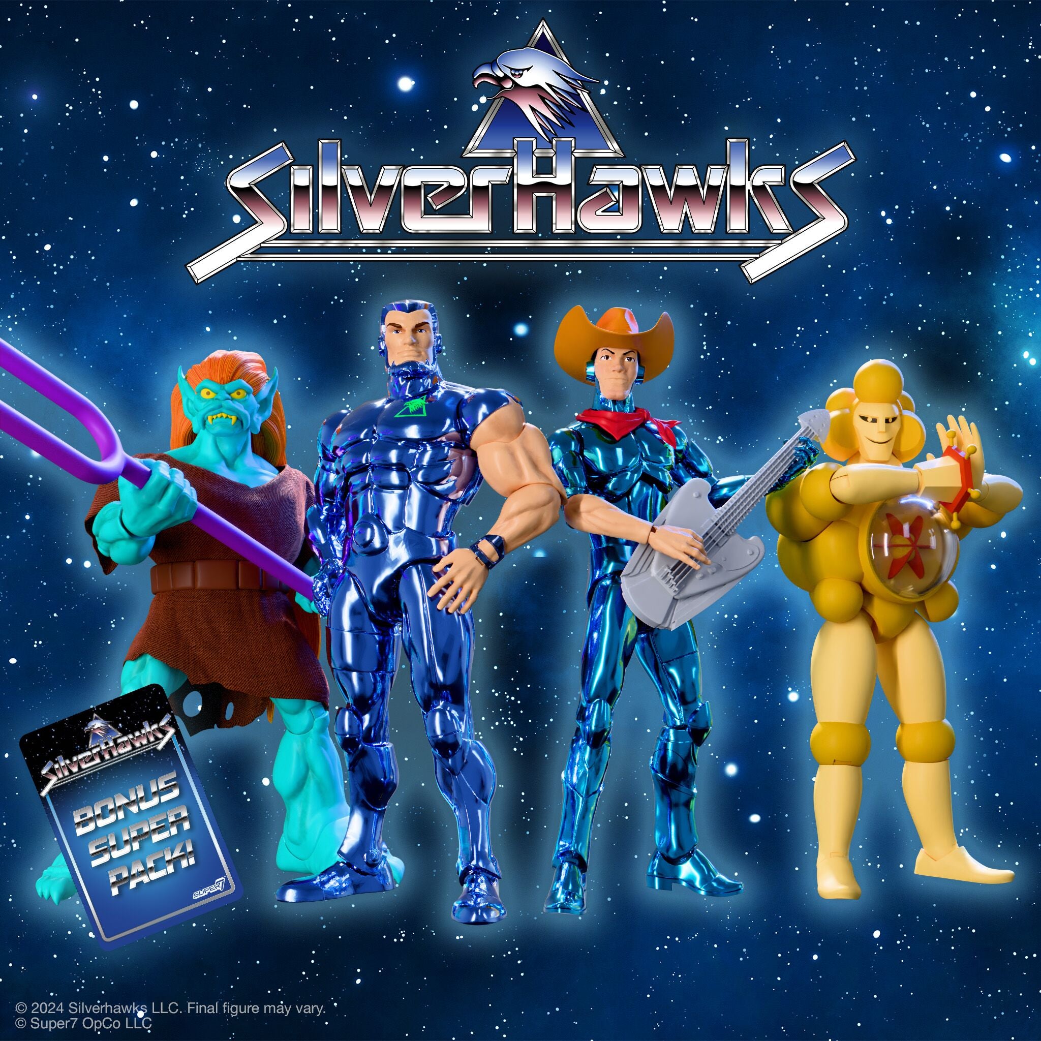 Super7 SilverHawks Bluegrass figurina vac-metal 18 cm