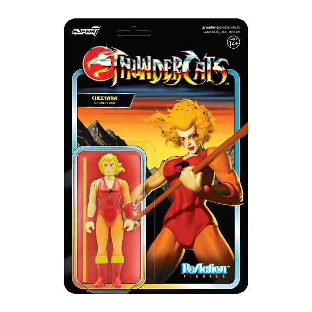 Super7 ReAction ThunderCats Cheetara Toy Variant figurină 9,5cm