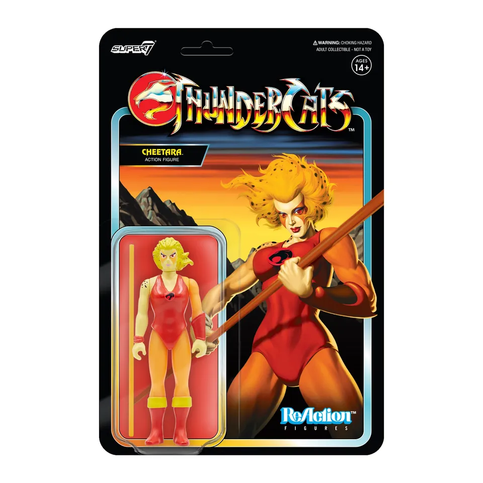 Super7 ReAction ThunderCats Cheetara Toy Variant figurină 9,5cm
