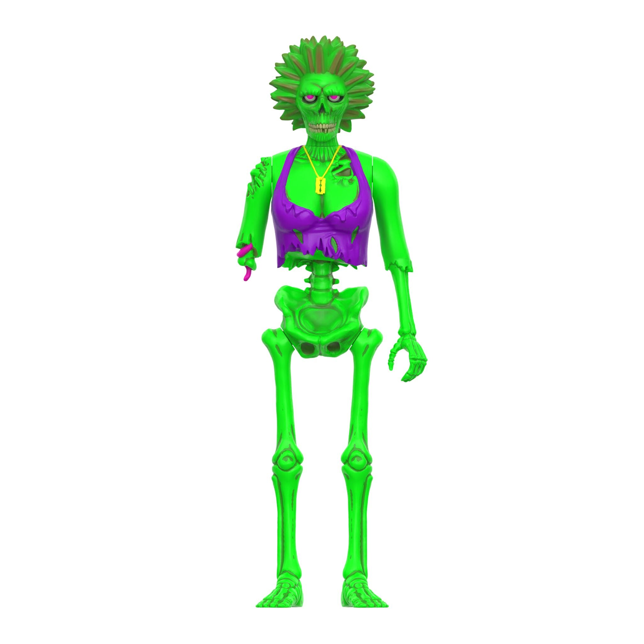 Super7 ReAction Wave 03 Zombie Trash Blacklight figurină