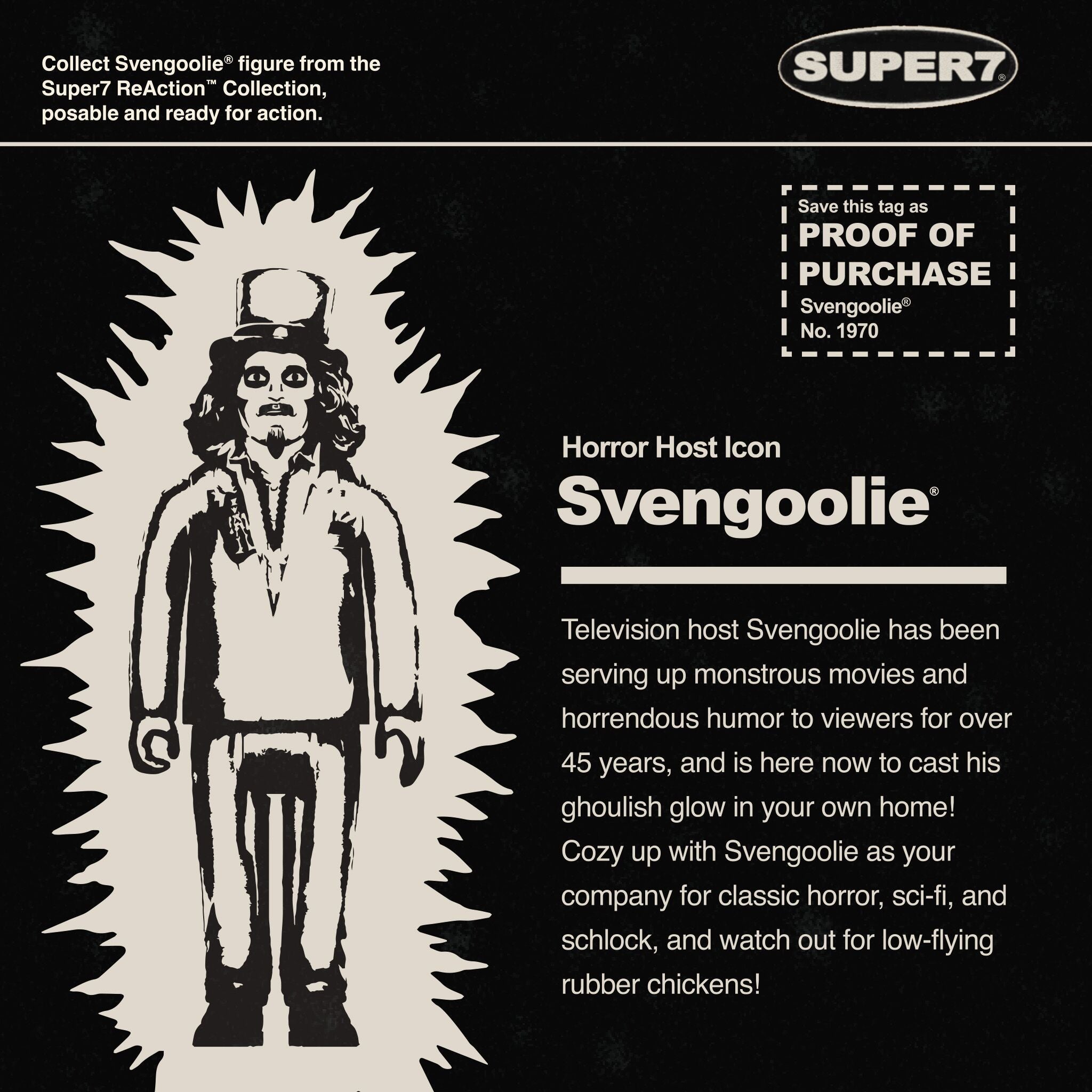 Super7 Svengoolie Monster Glow figurina fosforescenta