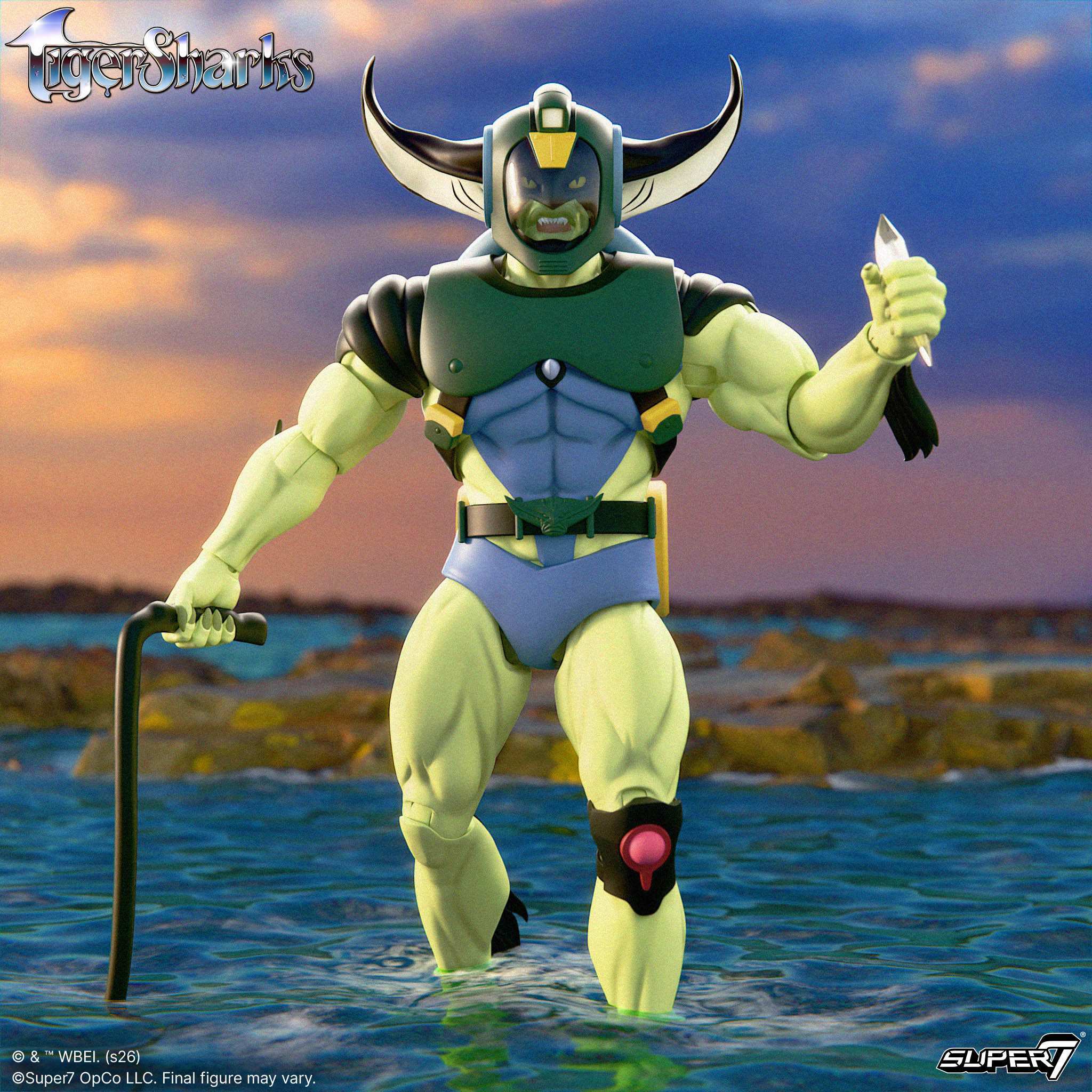Super7 Ultimates TigerSharks T-Ray Wave 01 figurina 18 cm