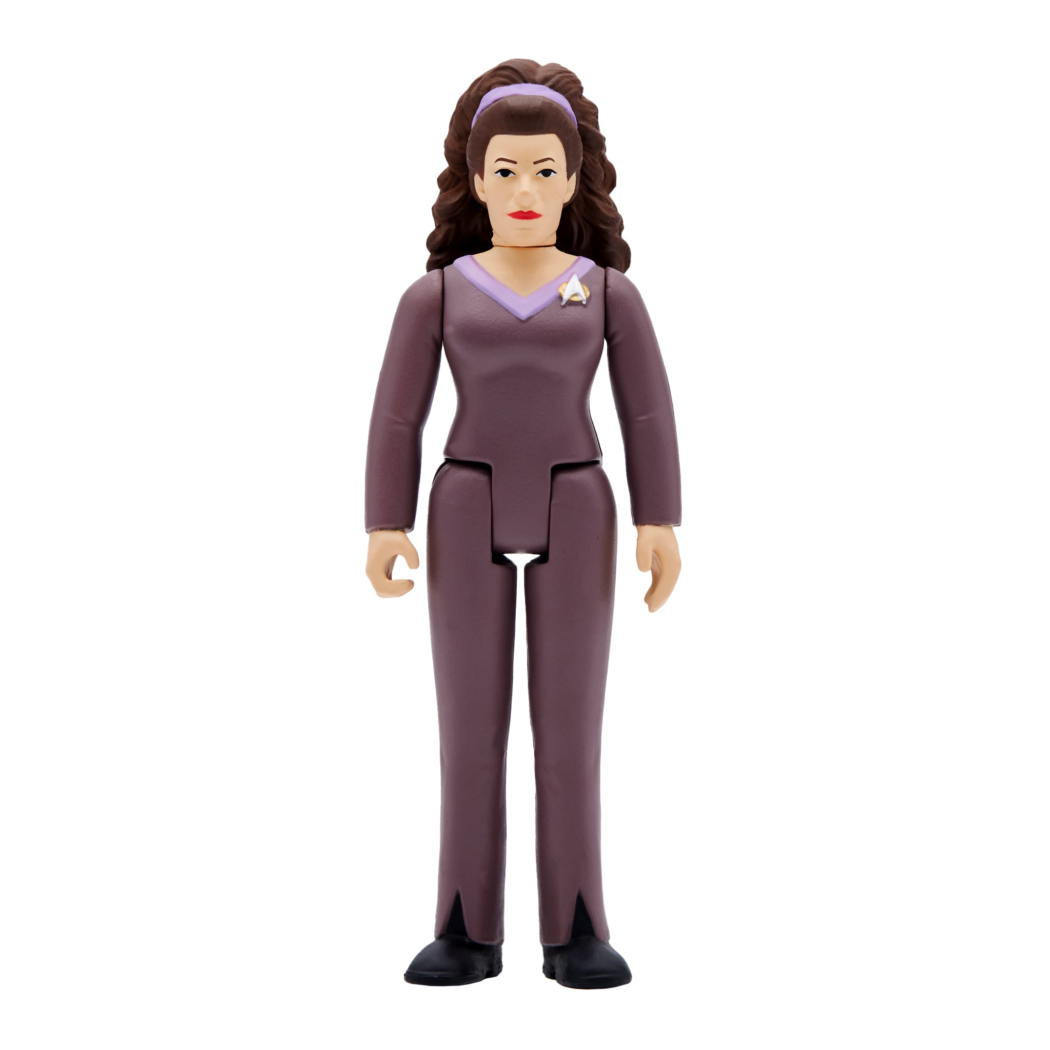 Super7 Star Trek TNG Counselor Troi figurina 9,5 cm uniforma mov