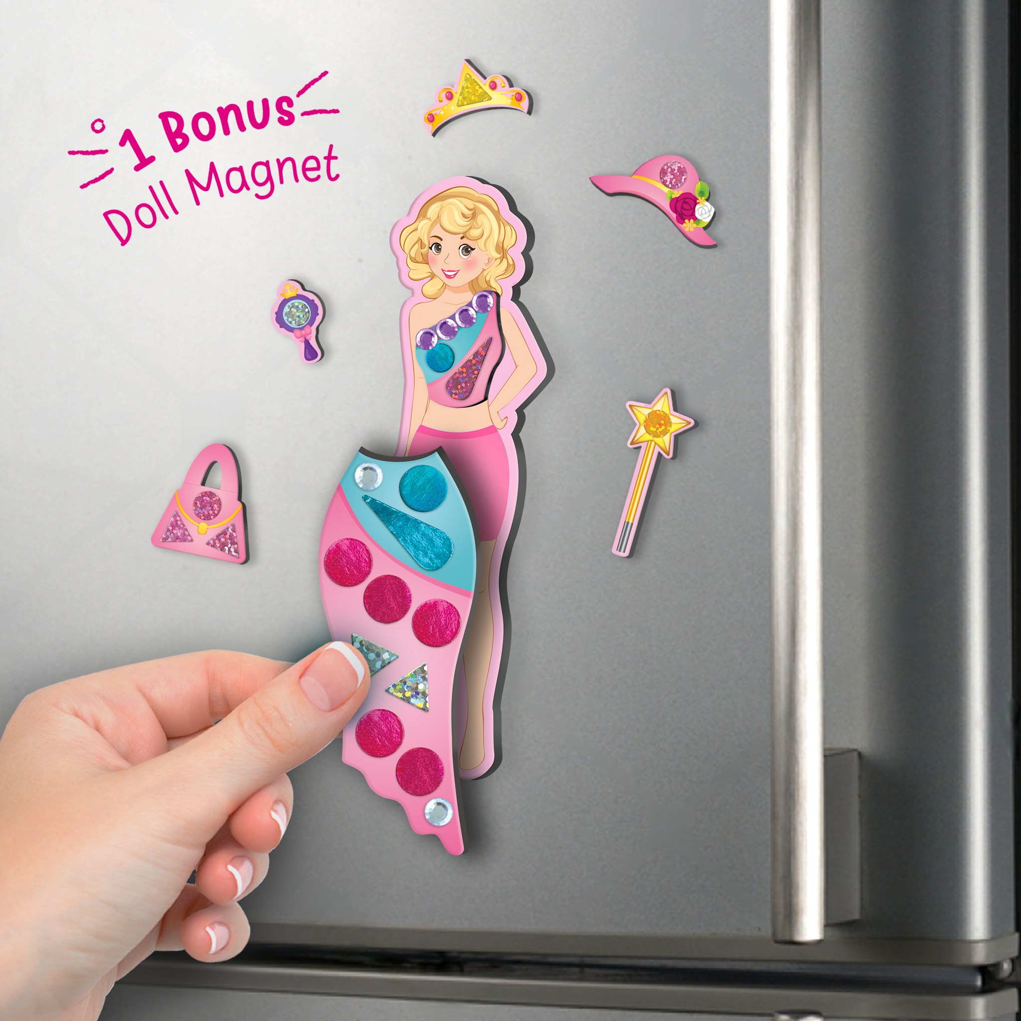 Imagimake Magnetic Dress Up papusa printesa 3-7 ani
