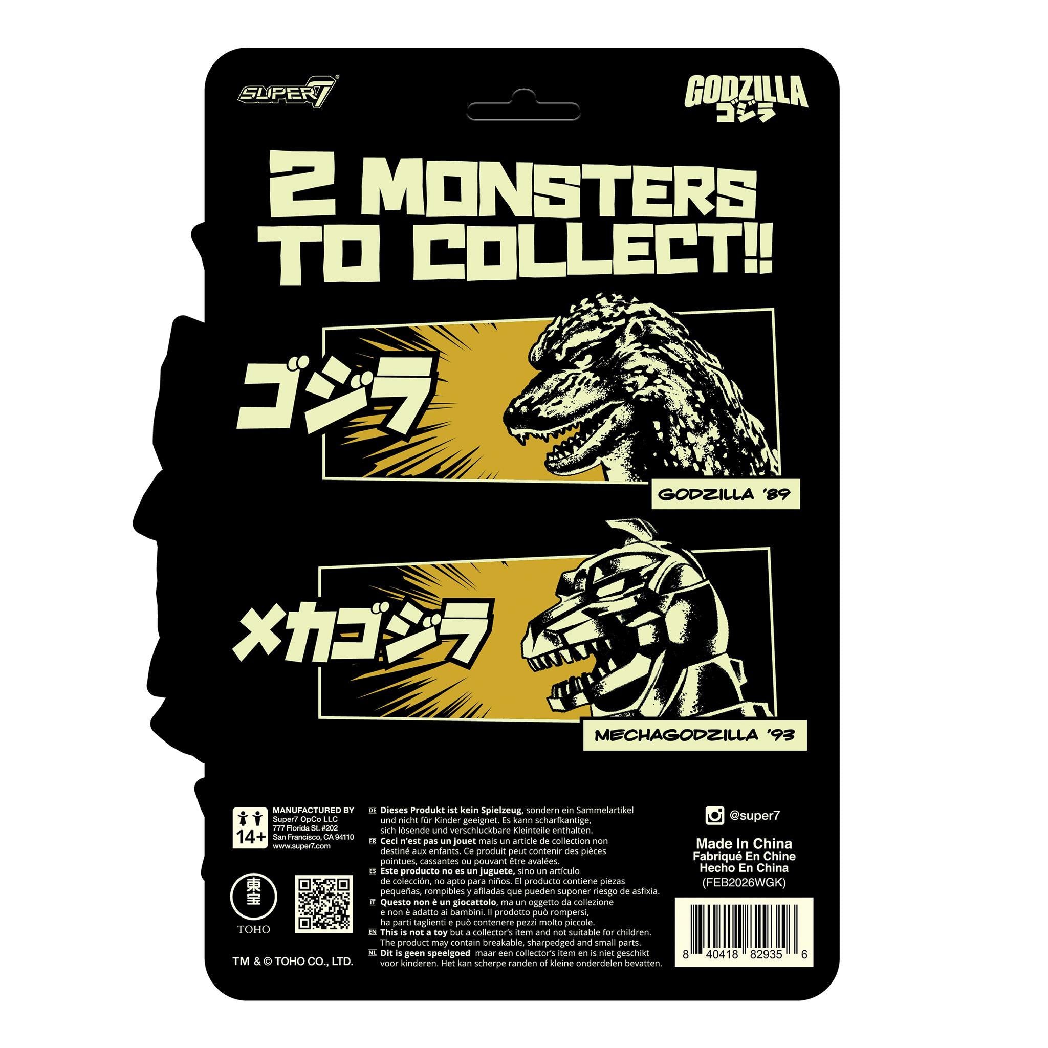 Super7 ReAction Mechagodzilla 93 figurina fosforescenta