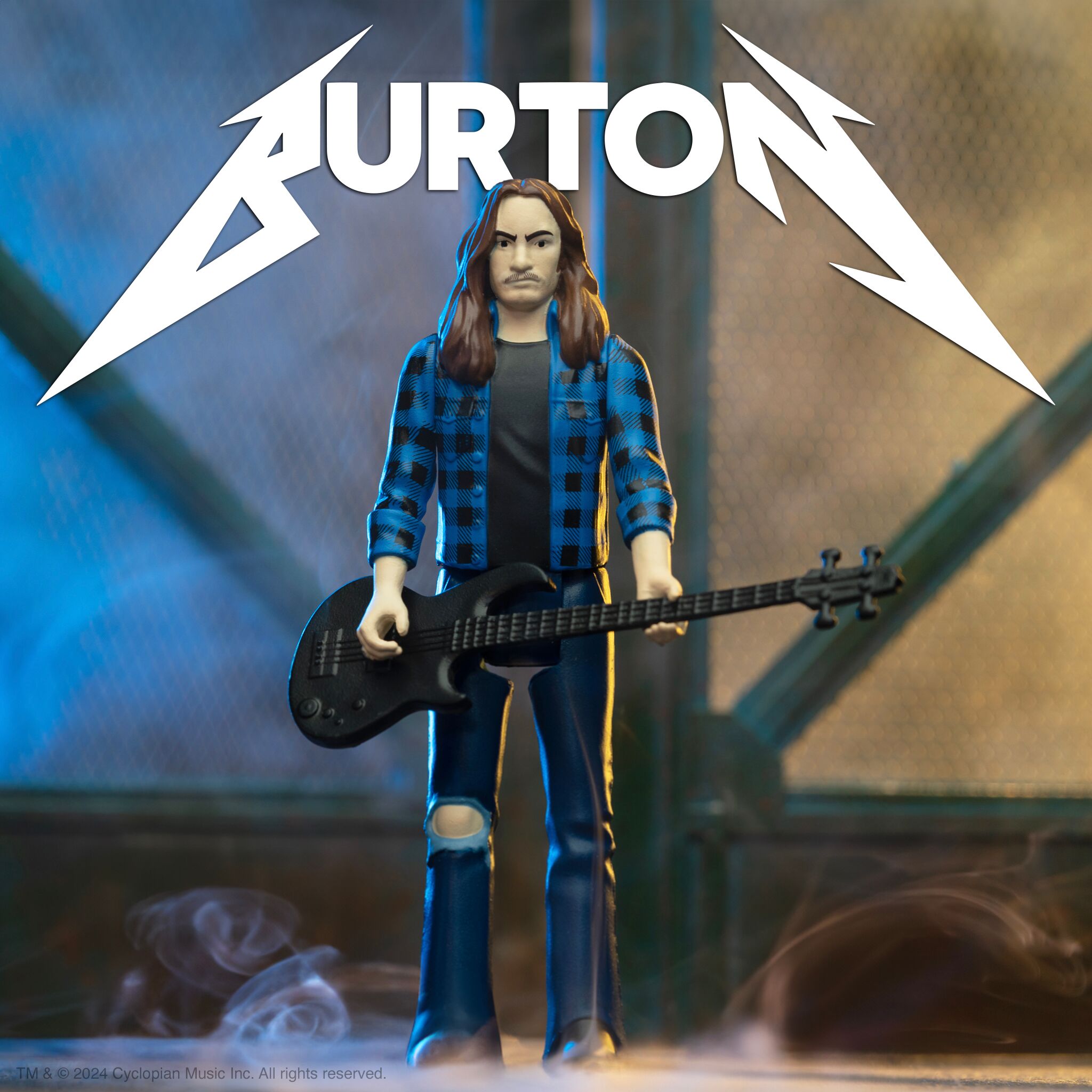 Super7 ReAction Cliff Burton Flannel Shirt figurina 9,5 cm