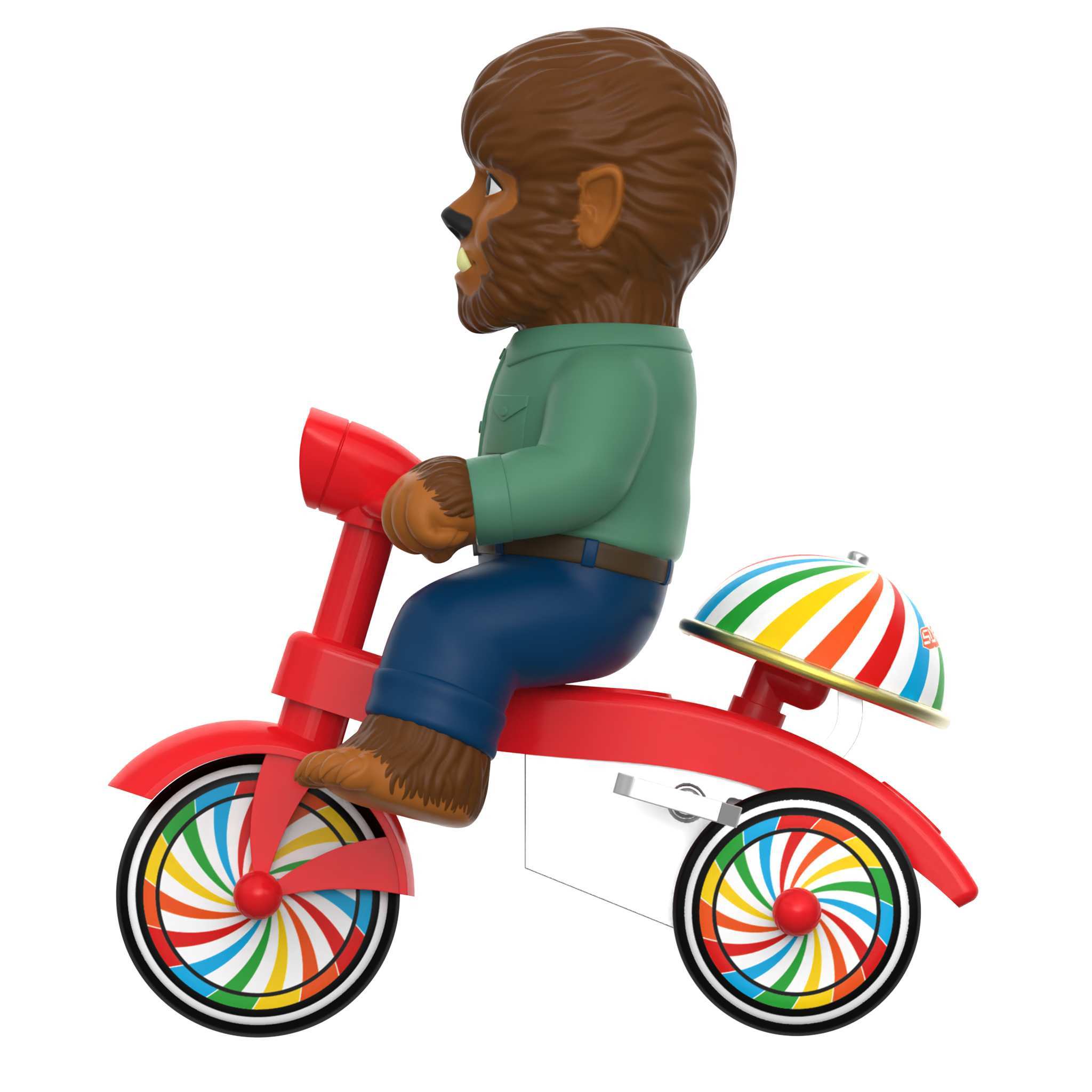 Super7 Super Cycles Wolf Man figurina vinil tricicleta