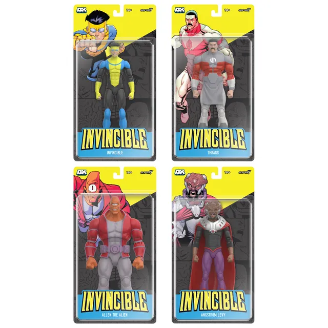 Super7 Invincible Deluxe Wave 01 set figurine 4 buc articulat