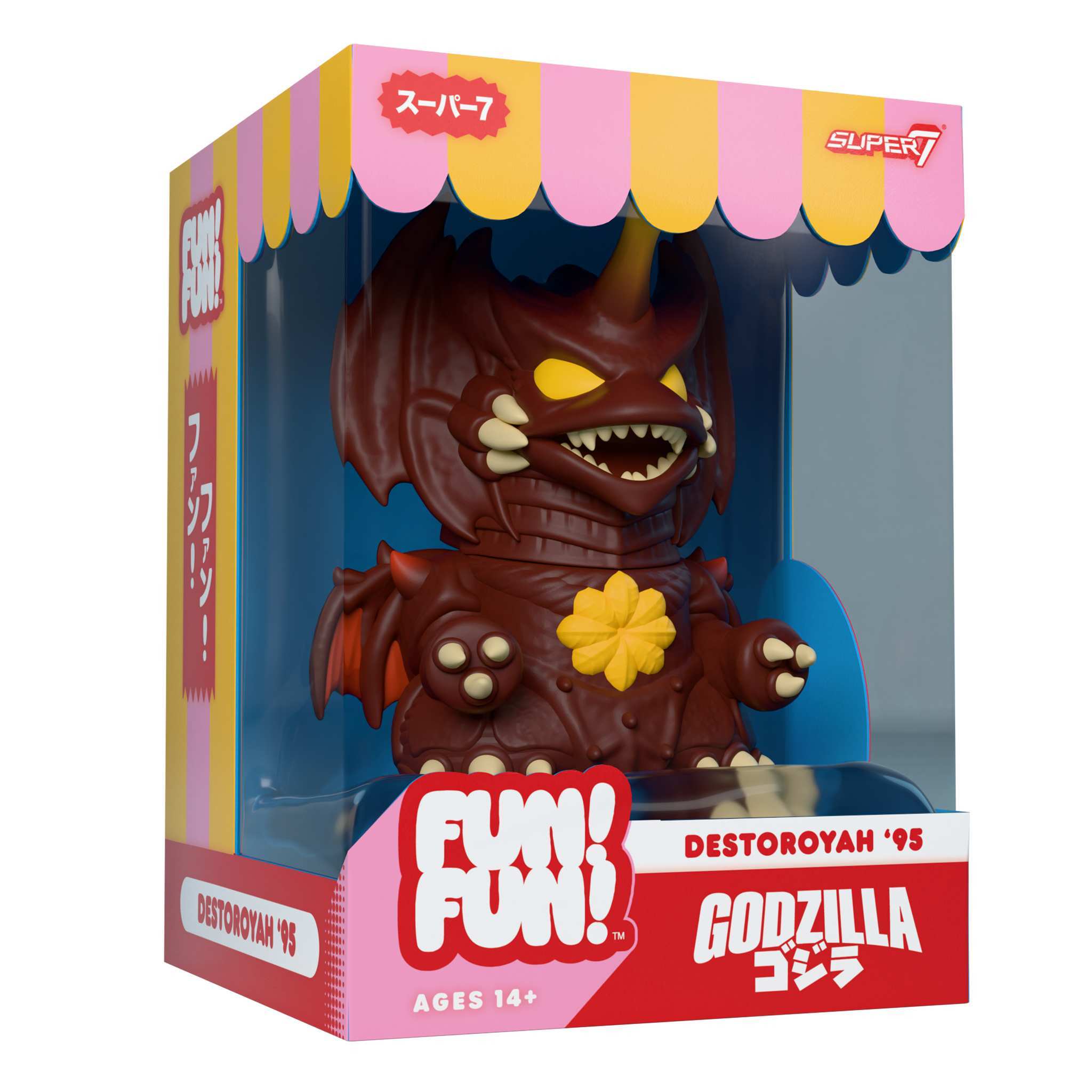 Super7 Toho FUN FUN Destoroyah figurina vinil 12,7 cm articulata