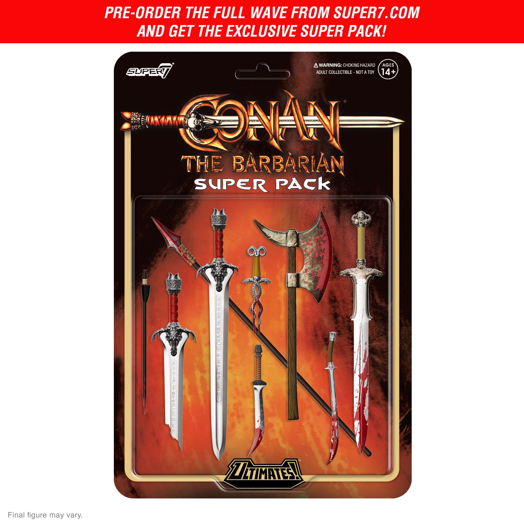 Super7 ULTIMATES Conan Subotai figurină Battle of the Mounds