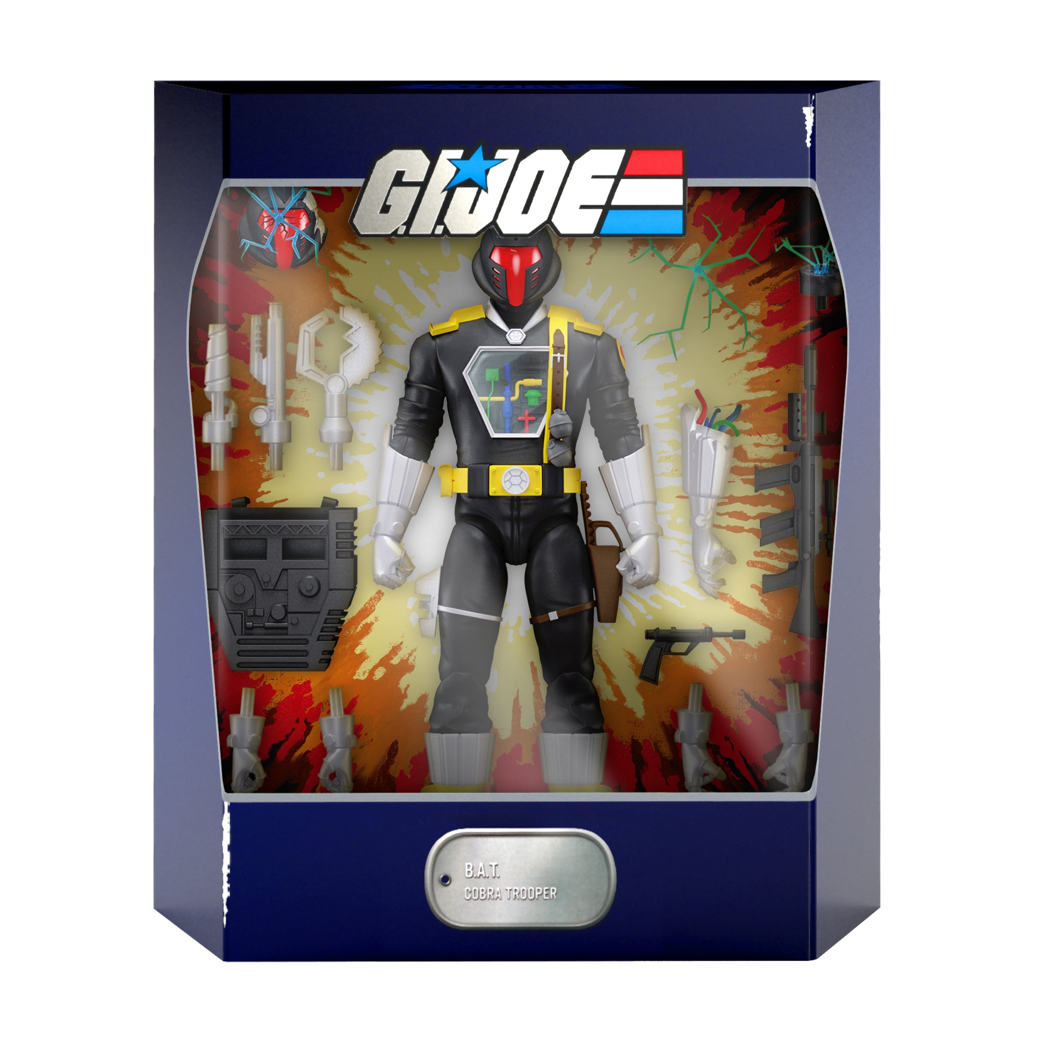 Super7 ULTIMATES G.I. Joe B.A.T. Cartoon figurină 18cm robot