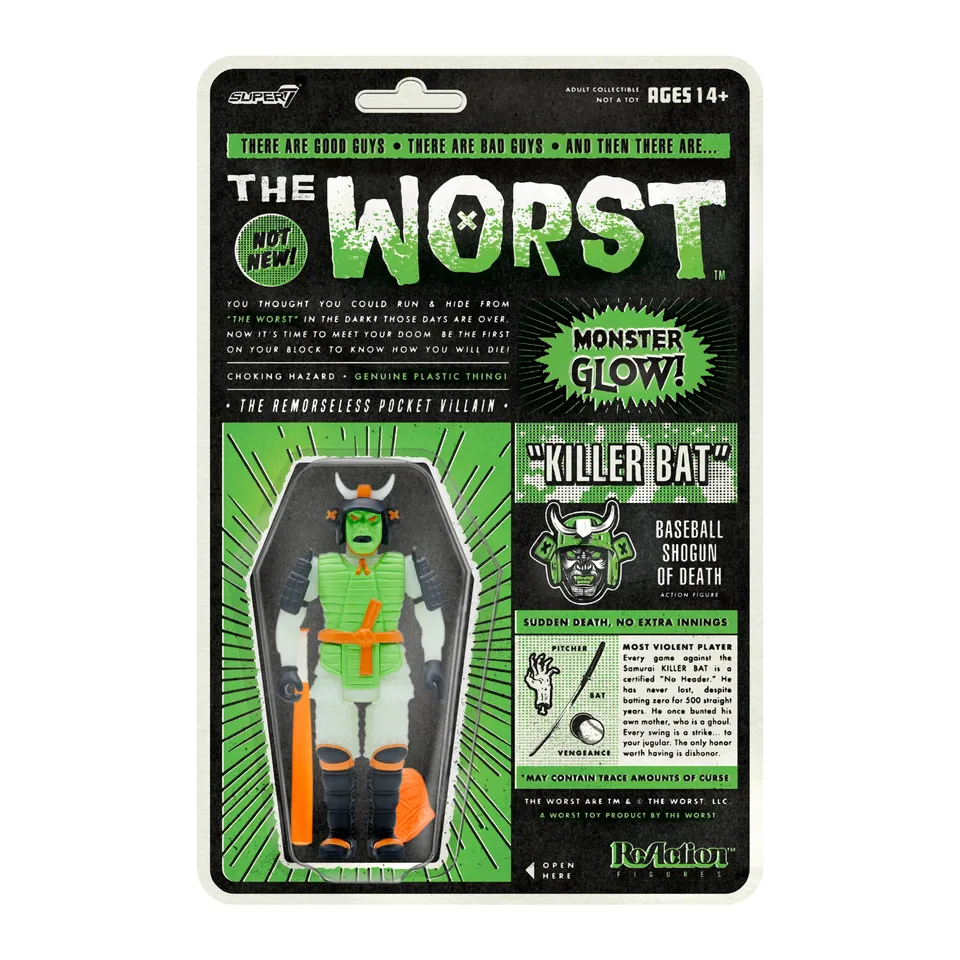 Super7 The Worst Killer Bat Hell-oween figurina fosforescenta
