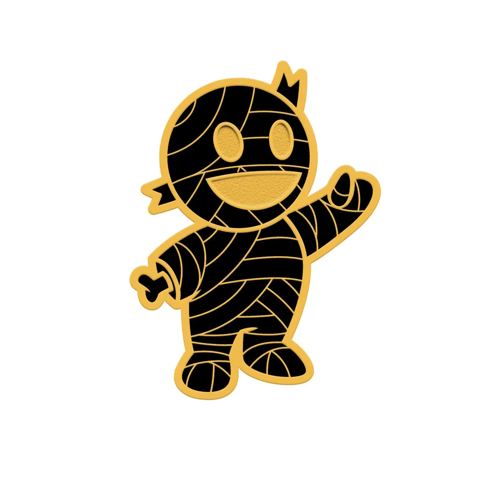 Super7 Mummy Boy 20th Anniversary pin auriu metal