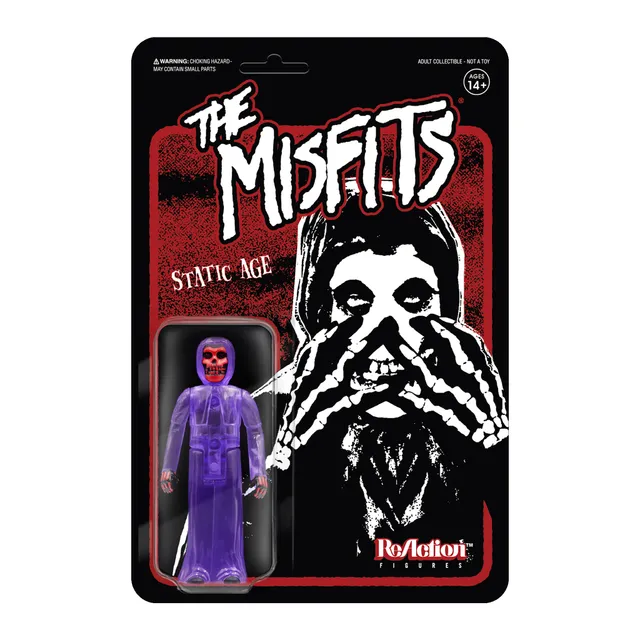 Super7 ReAction Misfits Static Age figurina mov transparent
