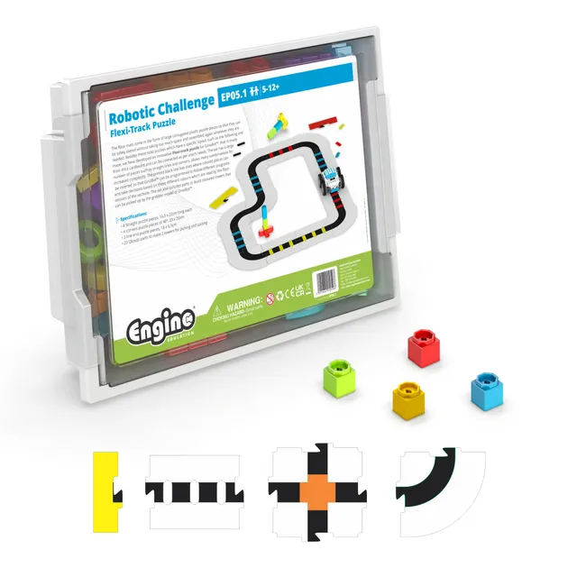 Engino Flexi-Track Puzzle EP05.1 pistă roboți codare