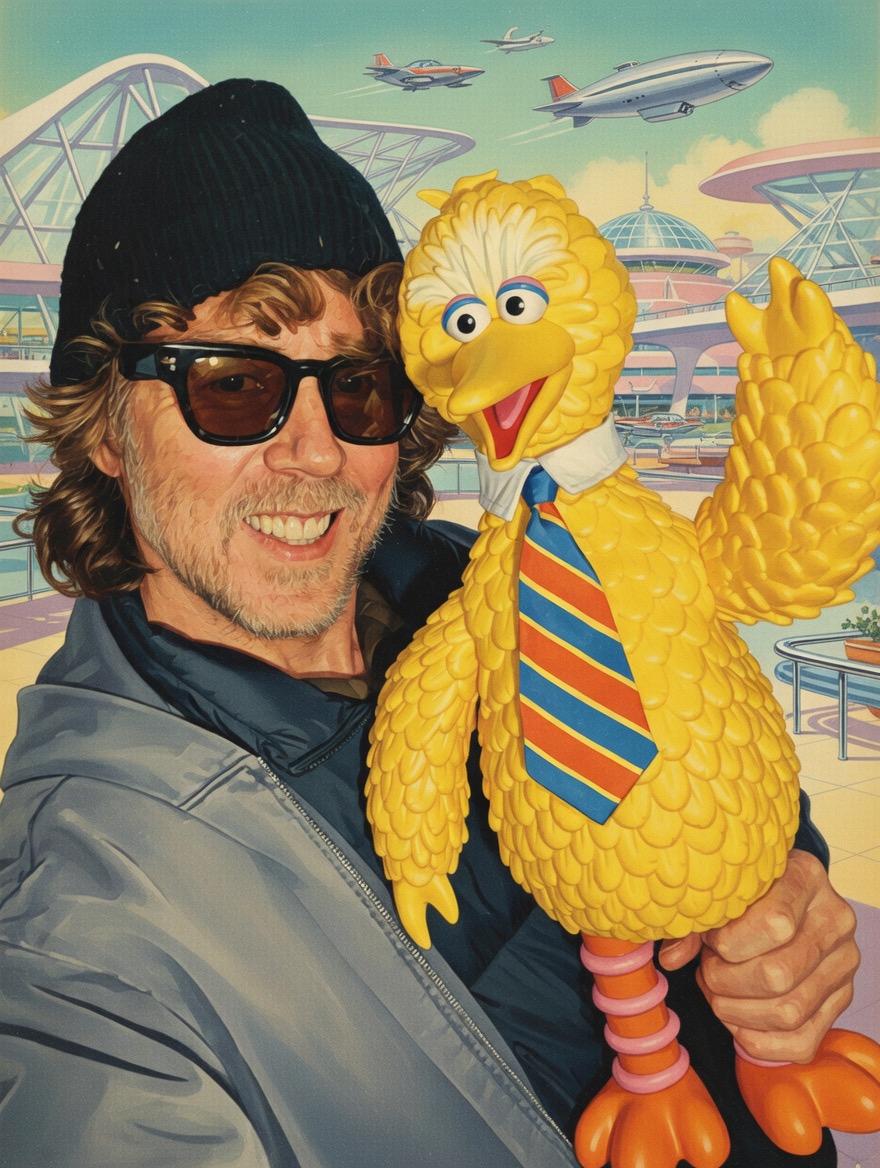 Super7 Sesame Street SuperSize Big Bird figurina vinil 49 cm
