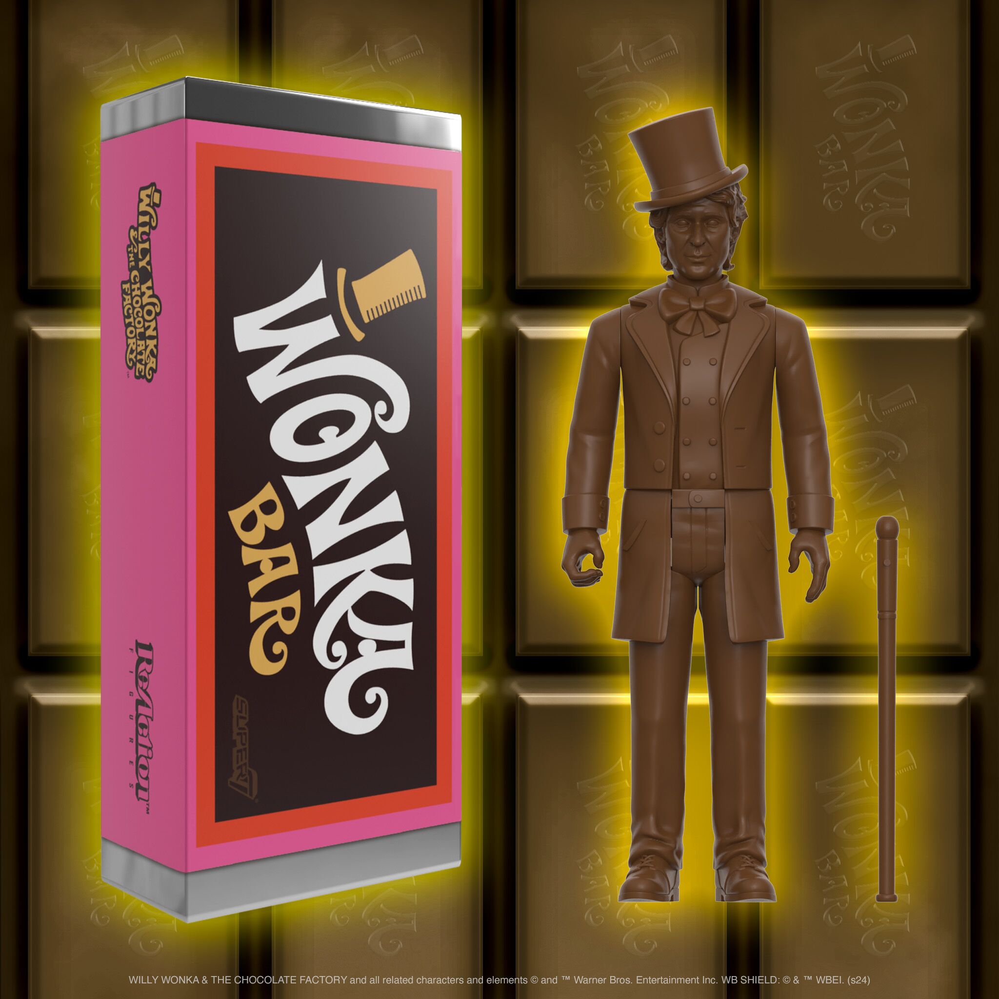 Super7 Willy Wonka ReAction Wonka Bar figurina 9,5cm surpriza