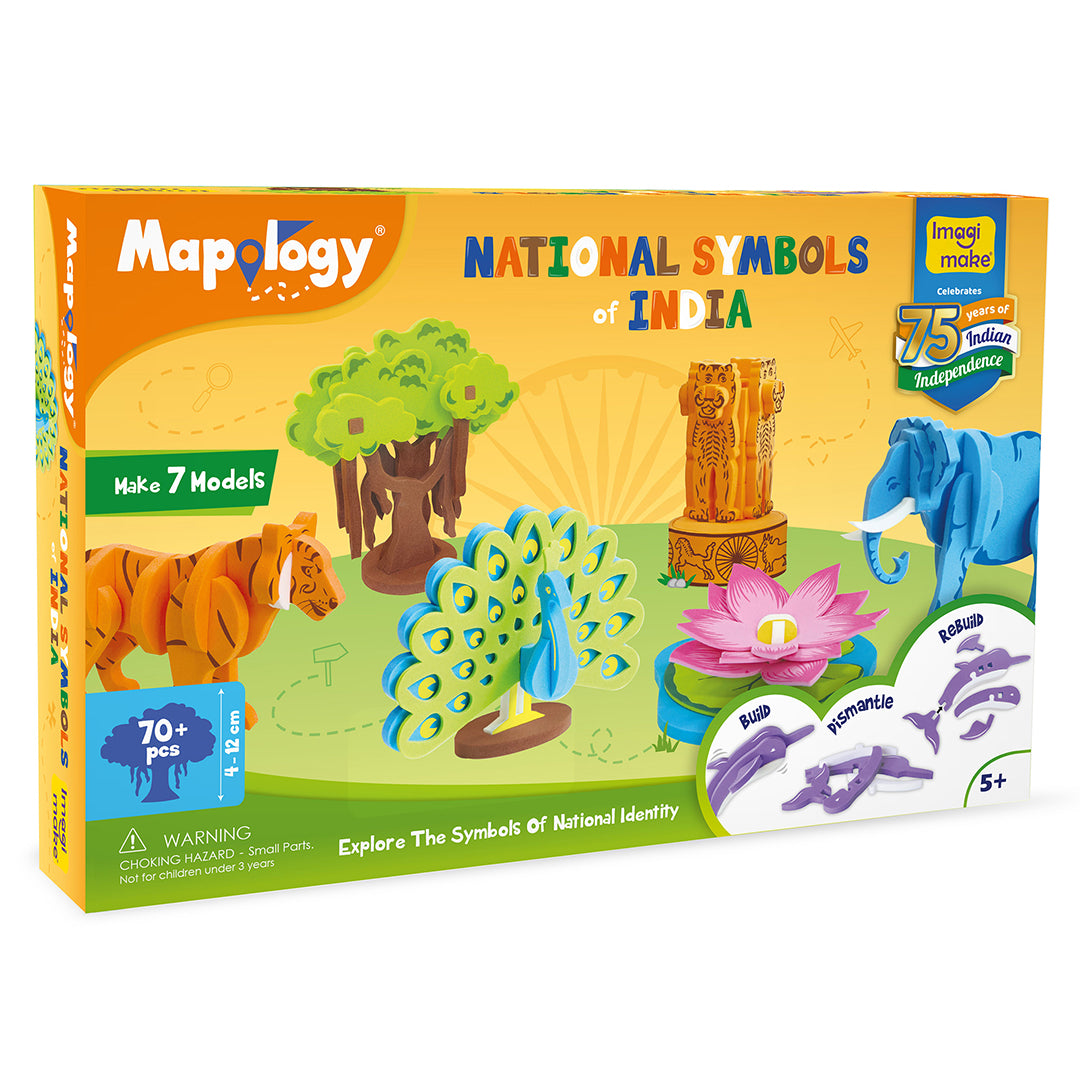Imagimake Mapology National Symbols puzzle 3D 7 modele