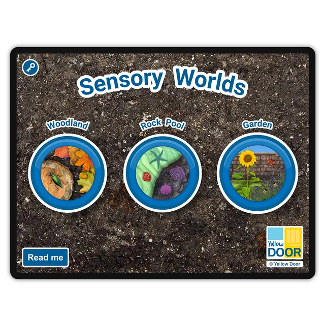 Yellow Door Sensory Worlds aplicatie senzoriala 3 lumi