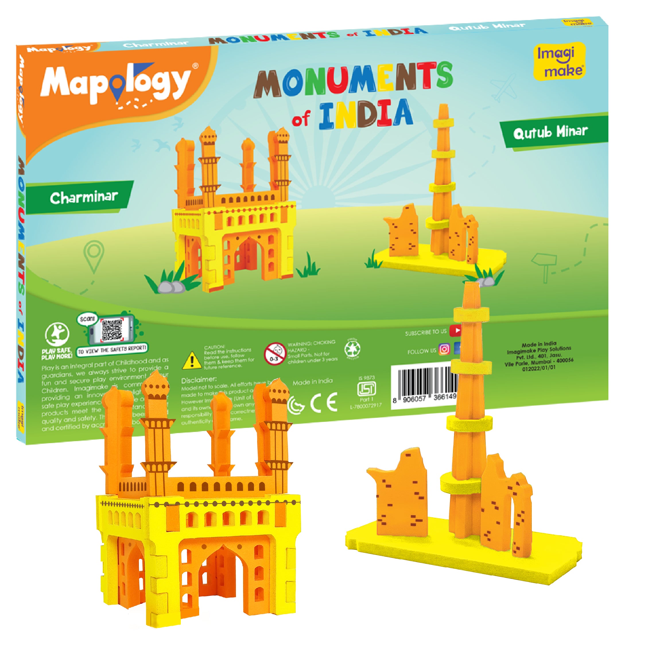 Imagimake Mapology Monuments Mini set constructie 12 buc 5+