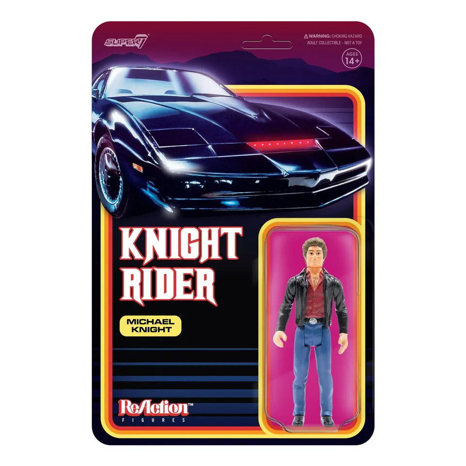 Super7 Knight Rider ReAction Michael Knight figurină 9,5 cm