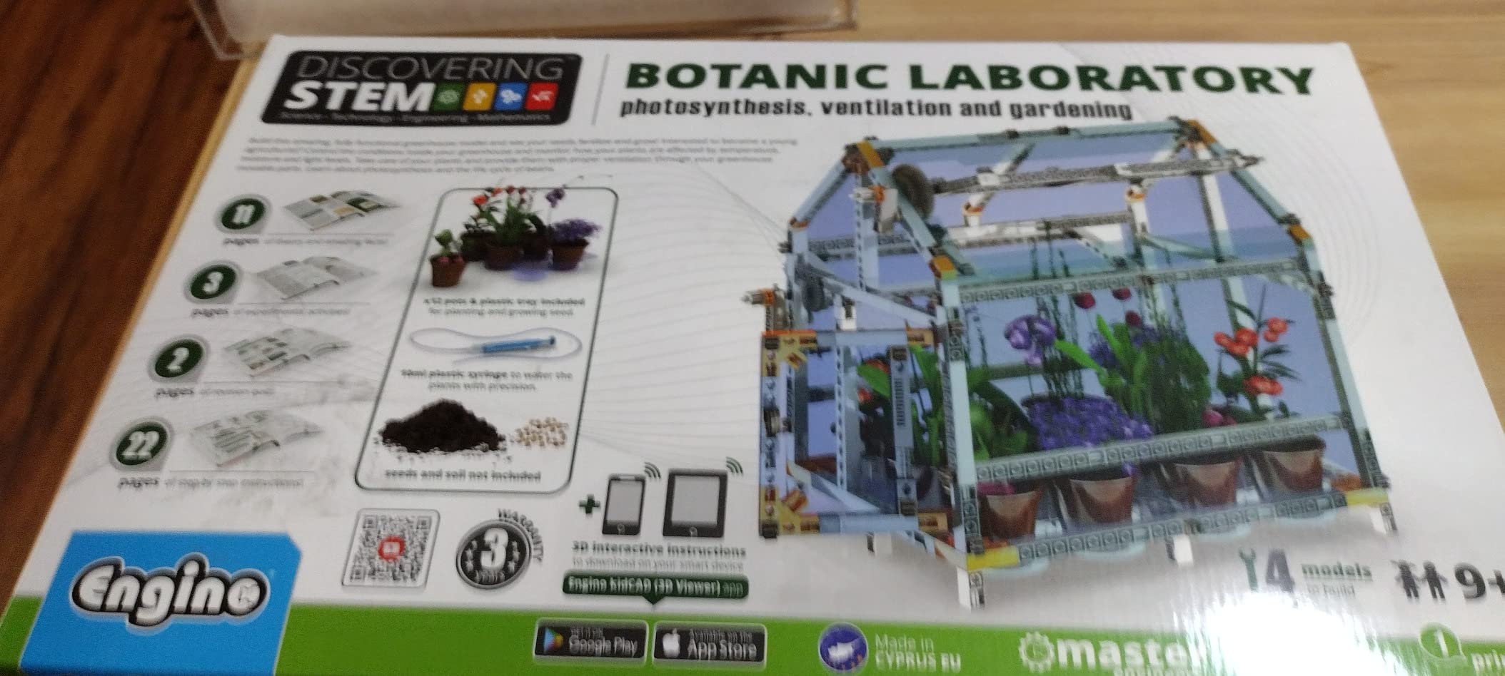 Engino Discovering STEM Botanic Laboratory set constructie sera 4 modele