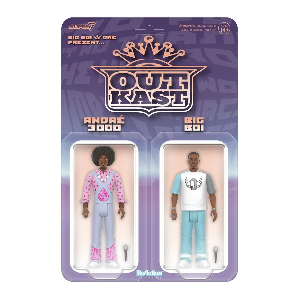 Super7 ReAction OutKast Big Boi & Dre Present figurine set 2 buc hip-hop