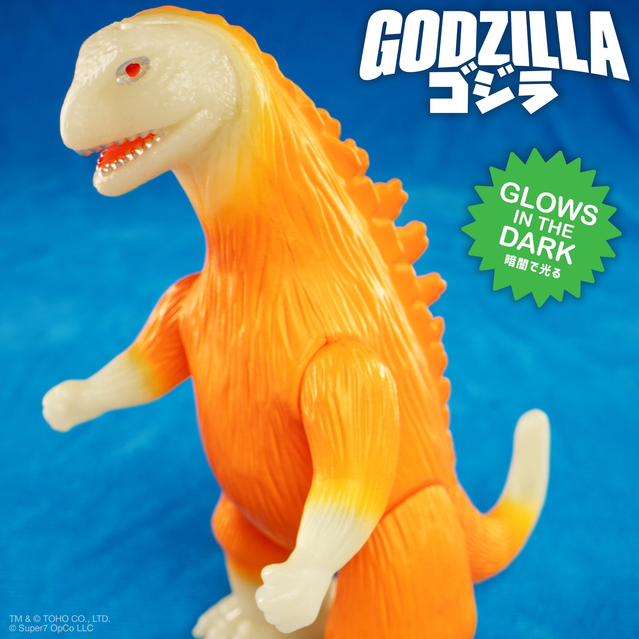 Super7 ReAction Marusan J-Tail figurina portocalie fosforescenta