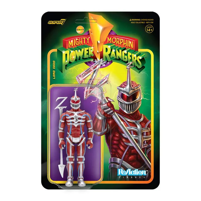 Super7 Power Rangers Lord Zedd figurină 9,5 cm cu baston