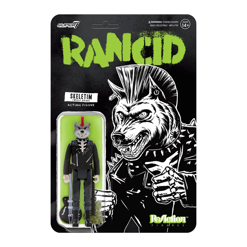 Super7 ReAction Skeletim Wolf Head figurina 9,5 cm chitari