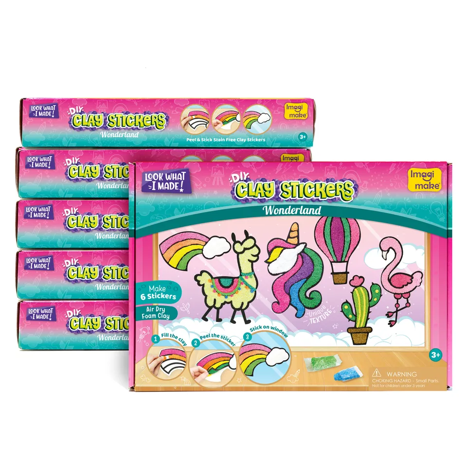 Imagimake Clay Stickers Wonderland set creativ 6 stickere
