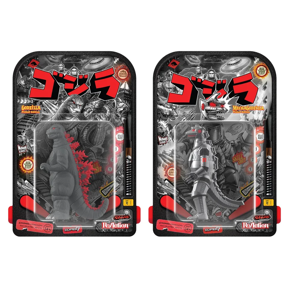 Super7 Toho ReAction Godzilla 84 Mechagodzilla 74 set figurine