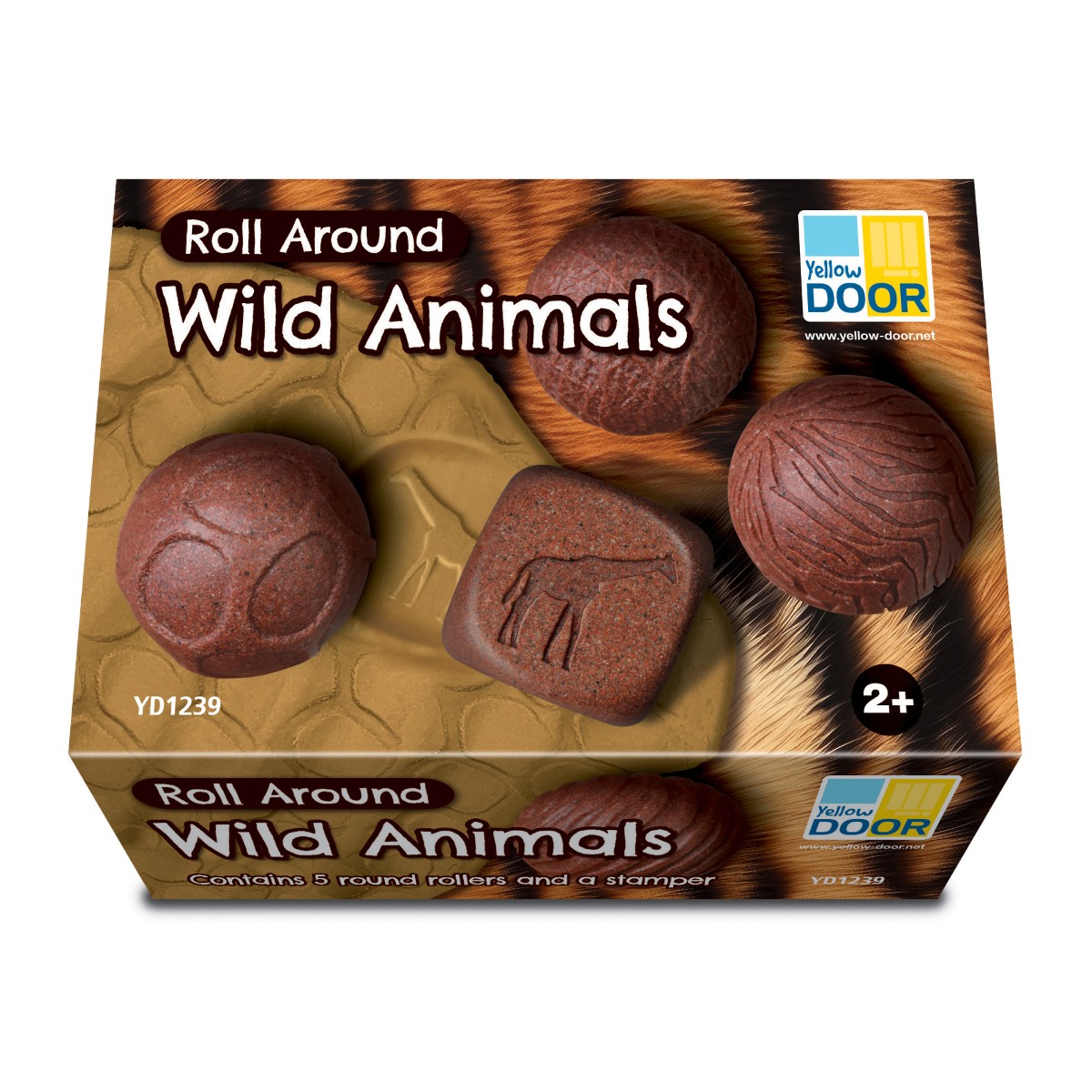 Yellow Door Roll Around Wild Animals role plastilină
