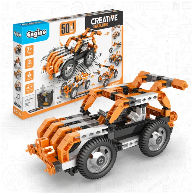 Engino Creative Builder 50 set constructie motorizat 50 modele