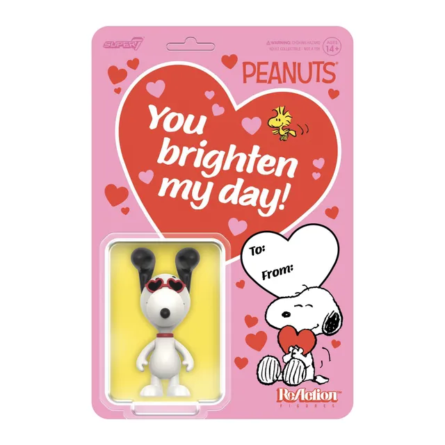 Super7 Peanuts ReAction Snoopy Heart Eyes figurină
