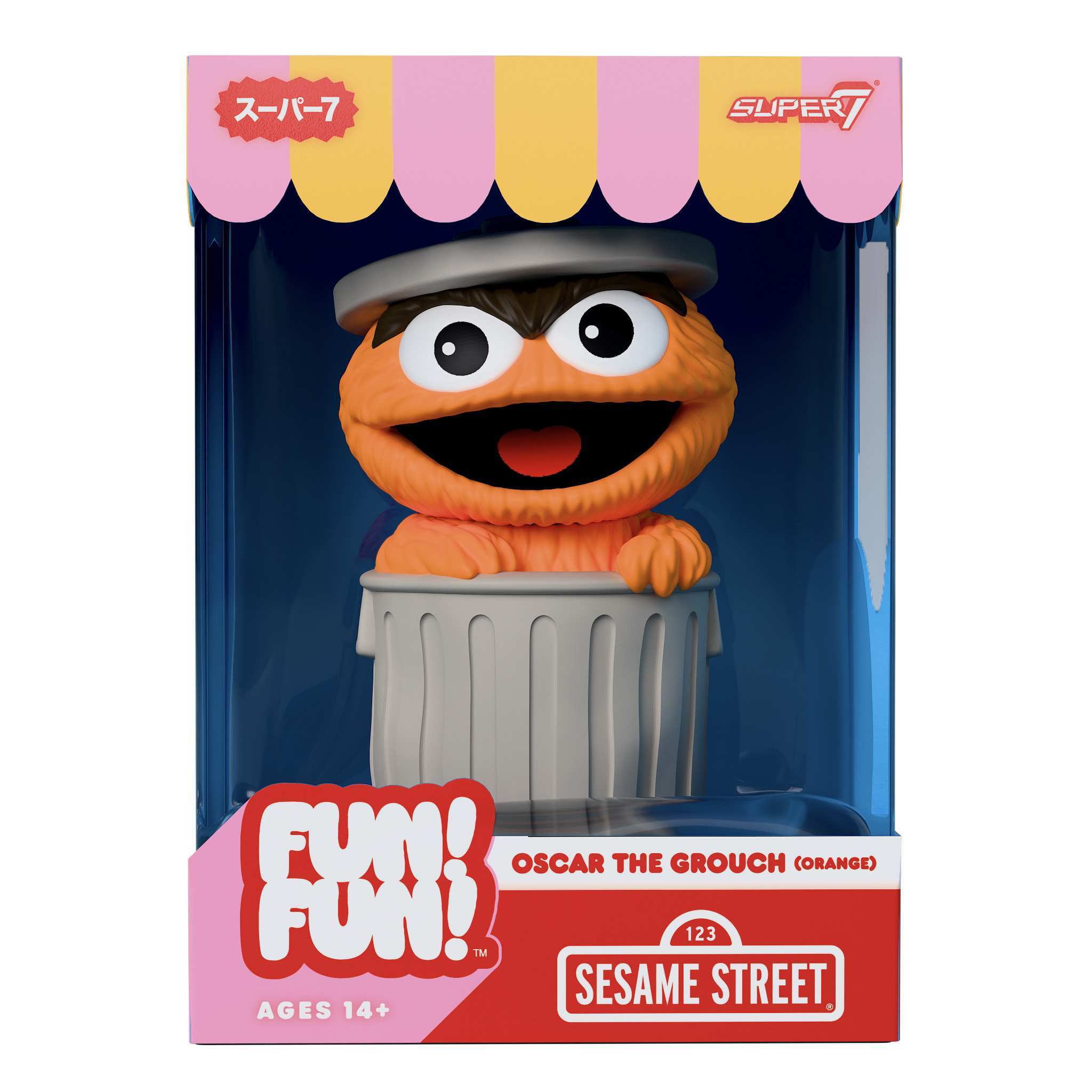 Super7 FUN FUN Oscar portocaliu figurina vinil 5 inch