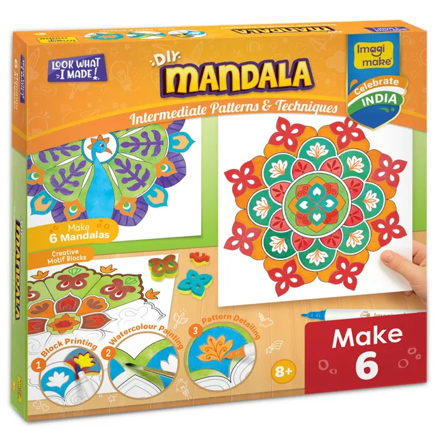 Imagimake Mandala Art Kit set pictura 6 proiecte