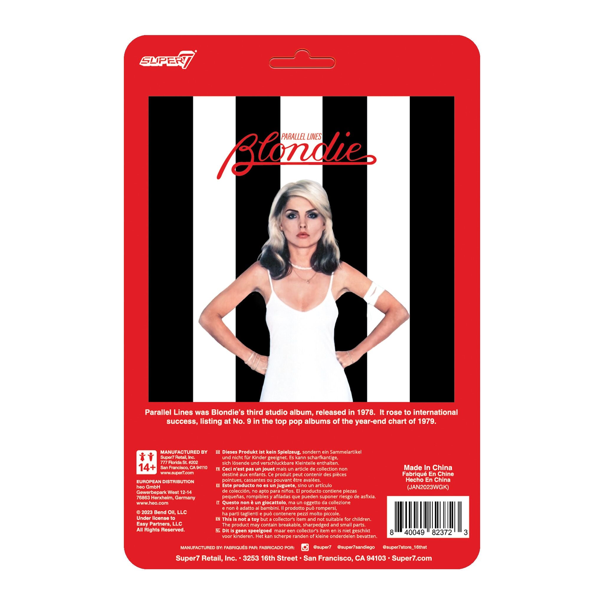 Super7 ReAction Debbie Harry Parallel Lines figurina articulata
