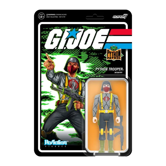 Super7 ReAction Python Patrol Cobra Trooper figurina roz