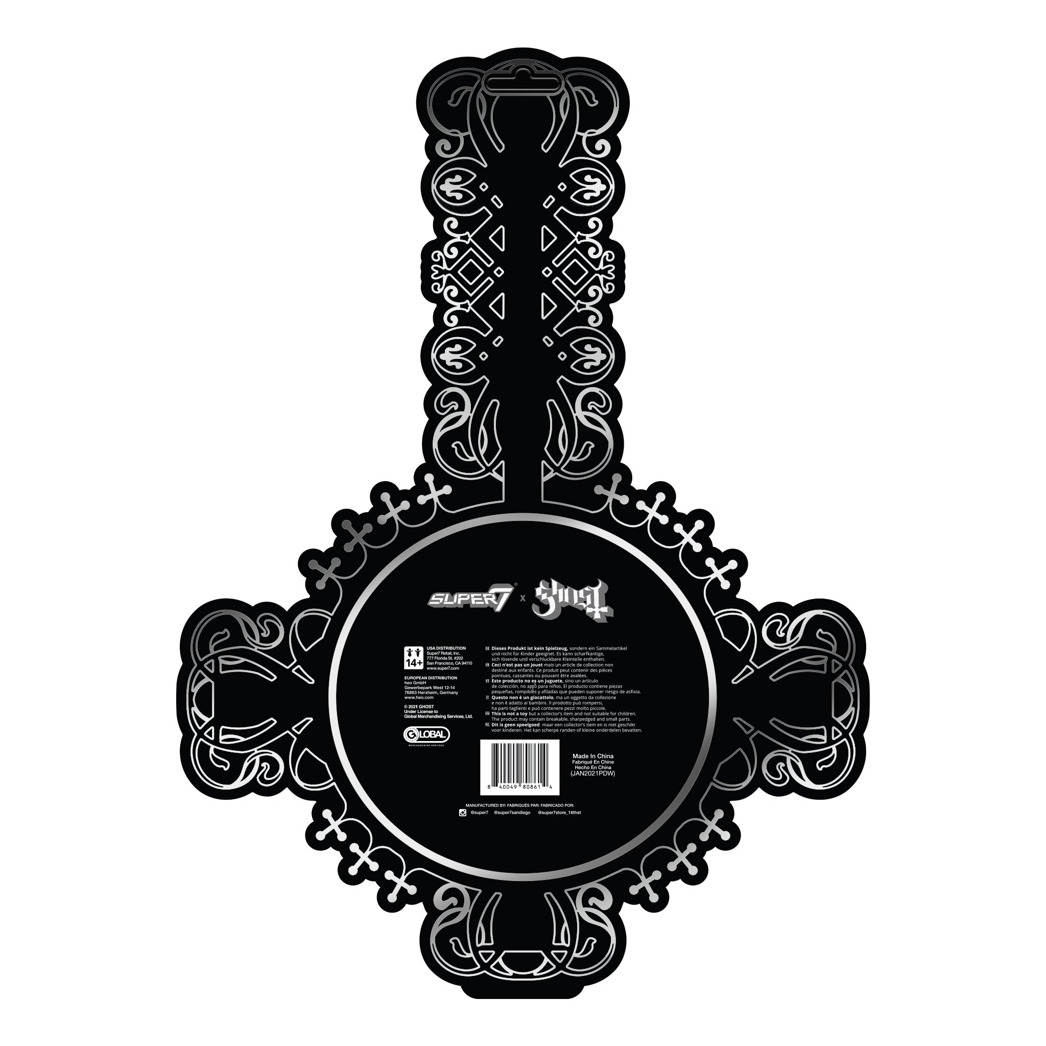 Super7 ReAction Papa Emeritus II figurina Live Guise ochelari