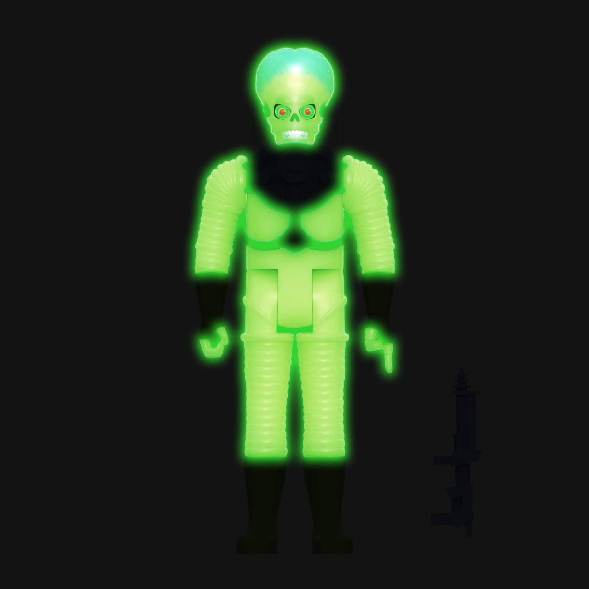 Super7 ReAction Mars Attacks figurina fosforescenta 9,5 cm