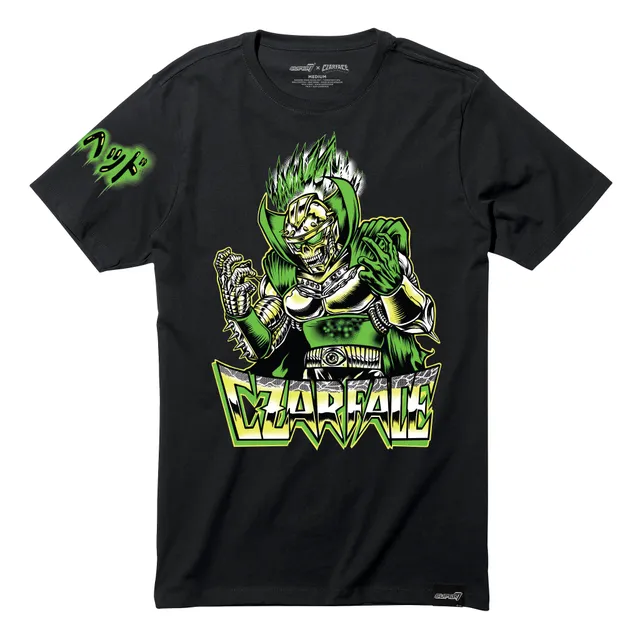 Super7 Czarface tricou negru fosforescent cu mânecă scurtă