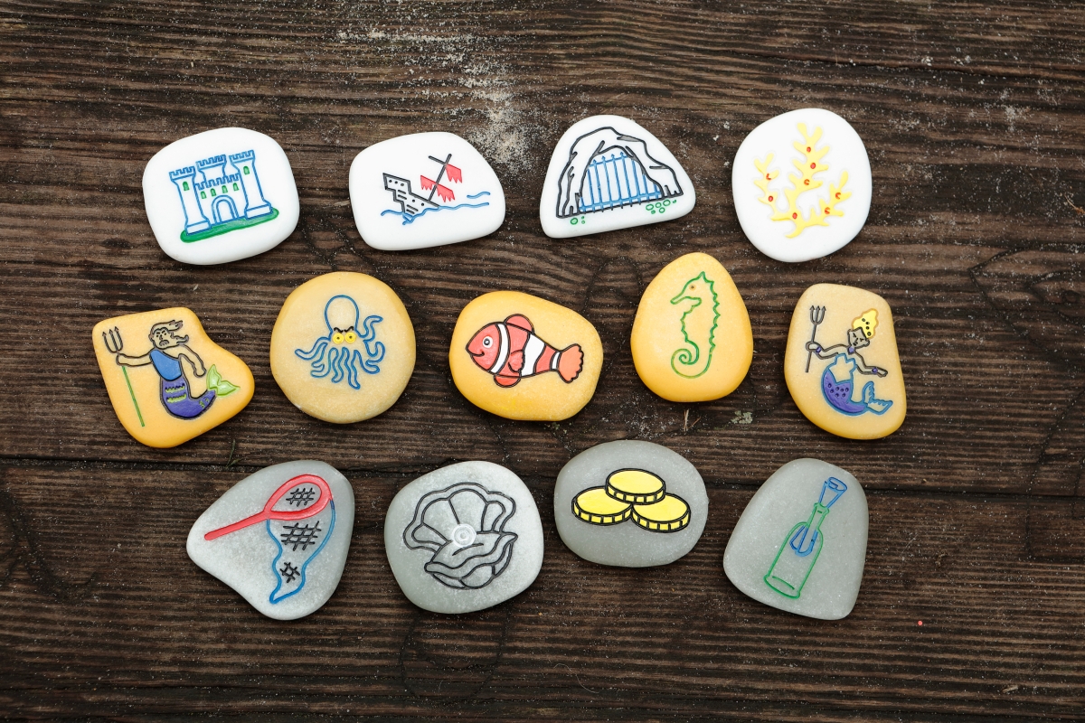 Yellow Door Story Stones pietre povesti mare 13 buc 2 ani+