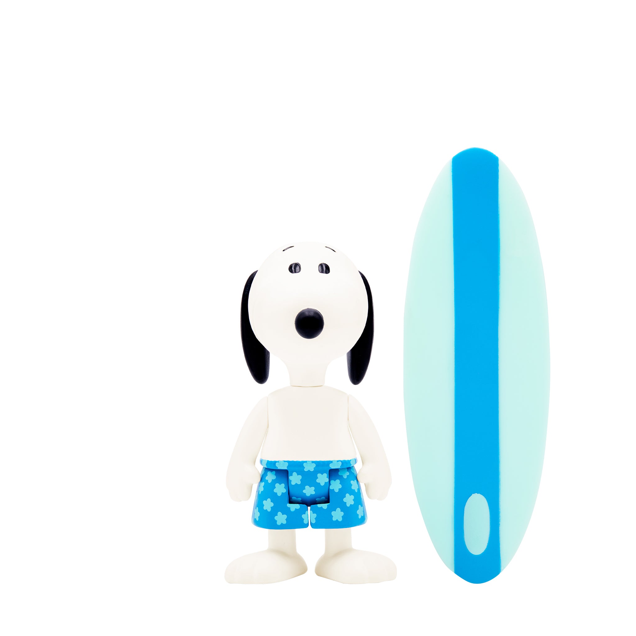 Super7 ReAction Surfer Snoopy figurina cu placa surf 9,5 cm
