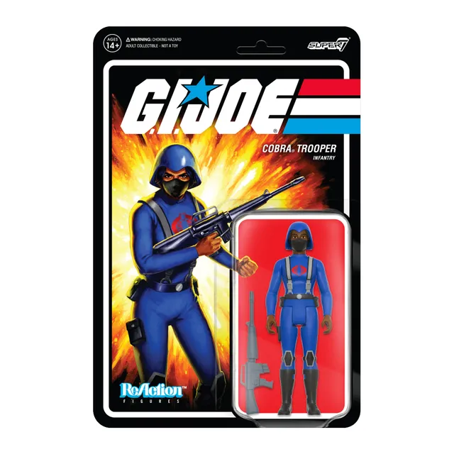 Super7 ReAction G.I. Joe Cobra Trooper figurina par scurt