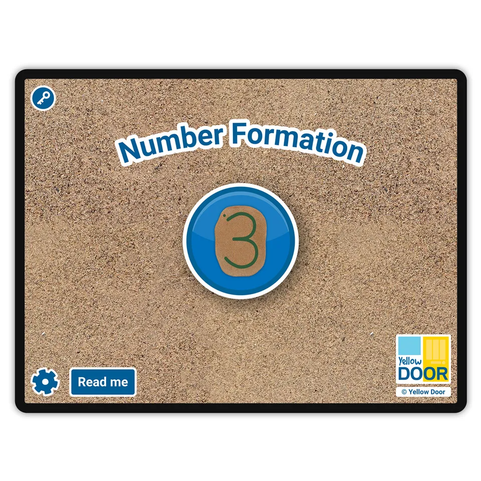 Yellow Door Number Formation aplicatie cifre 1-20 PC Mac