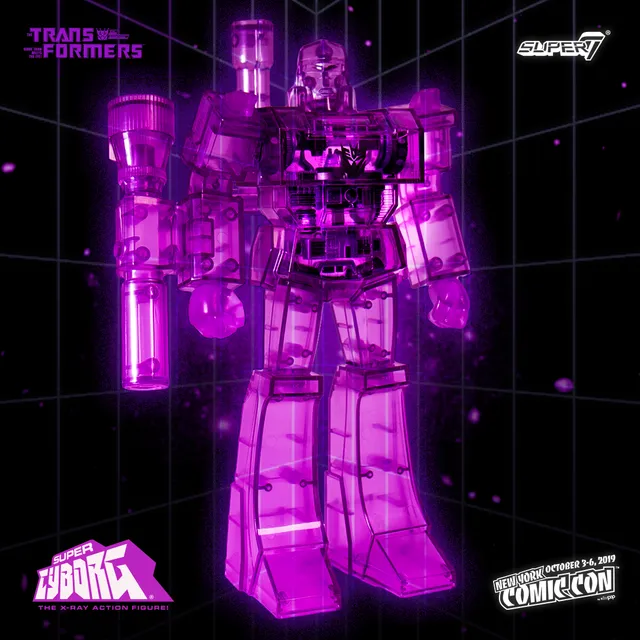 Super7 Super Cyborg Megatron figurina mov 30 cm
