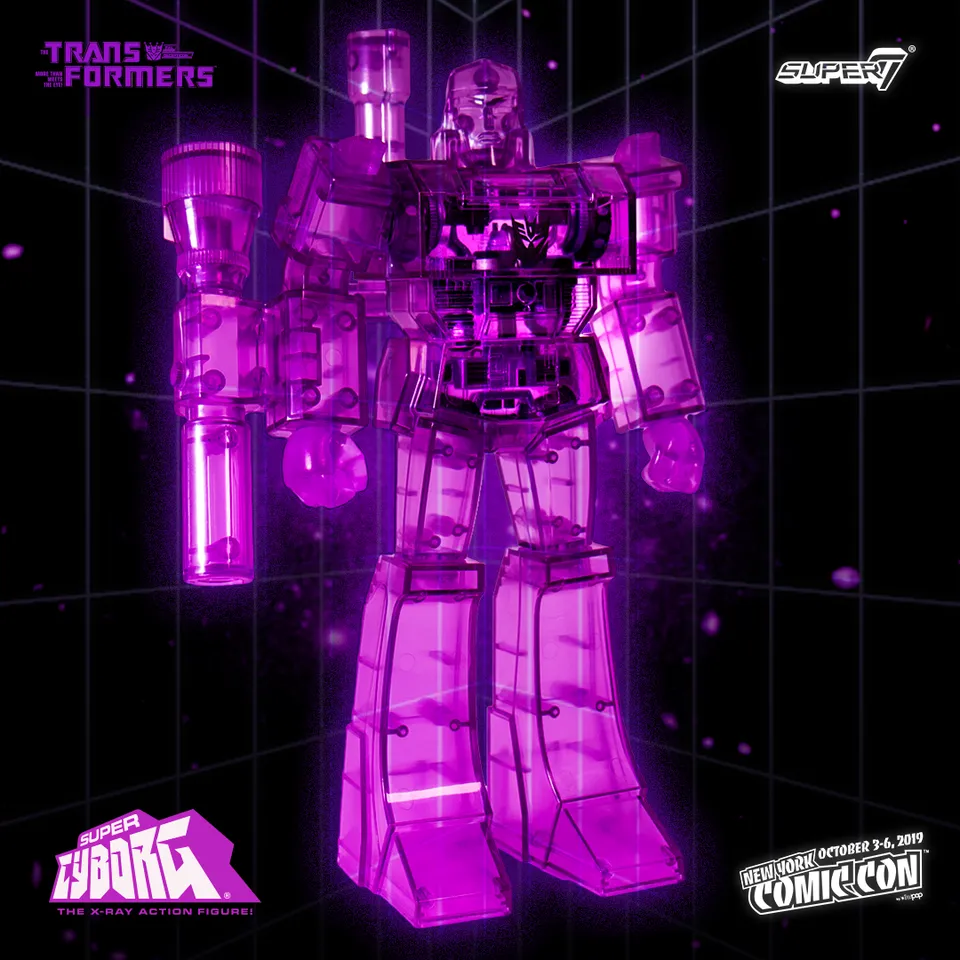 Super7 Super Cyborg Megatron figurina mov 30 cm