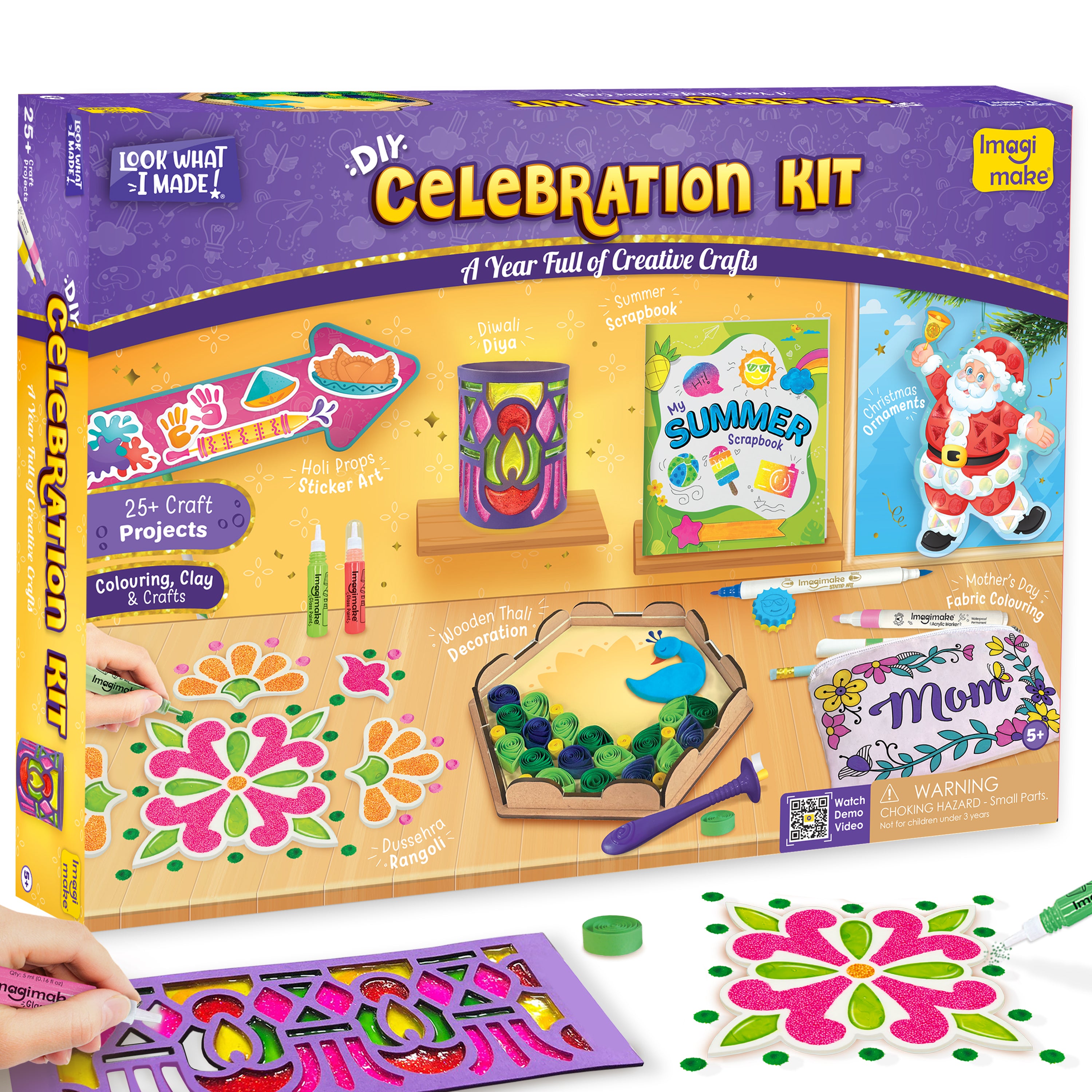 Imagimake Diwali Combo Kit creativ 13 proiecte + joc Ramayana