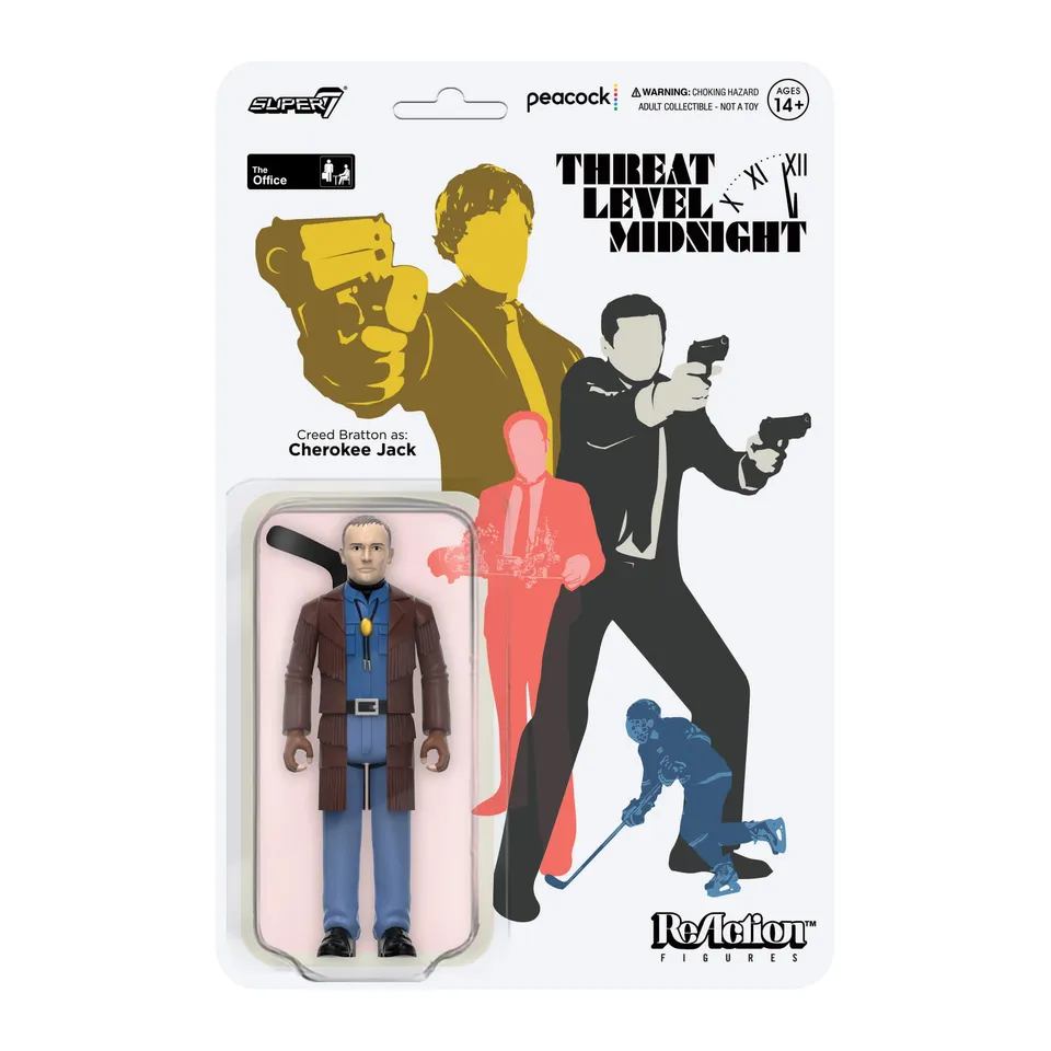 Super7 ReAction The Office Creed Bratton figurina Cherokee Jack